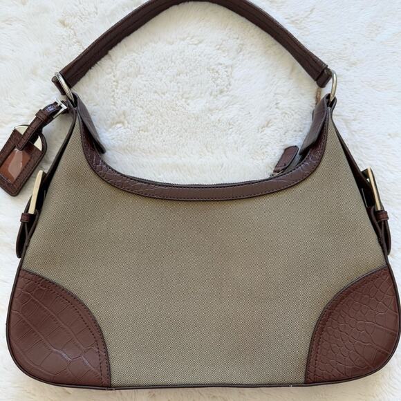 PRADA hobo canvas bag Vintage Authentic - Picture 11 of 13